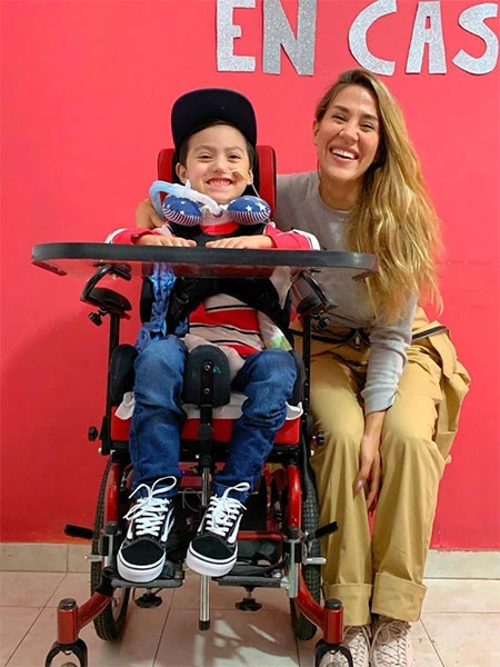 Thiago recibió a Jimena, su ídola, en su casa.