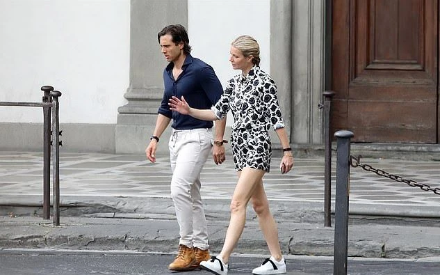 Gwyneth Paltrow y su marido en Florencia