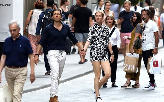 Gwyneth Paltrow y su marido en Florencia