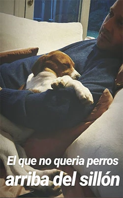 Benjamín se encariñó con las mascotas de la China.