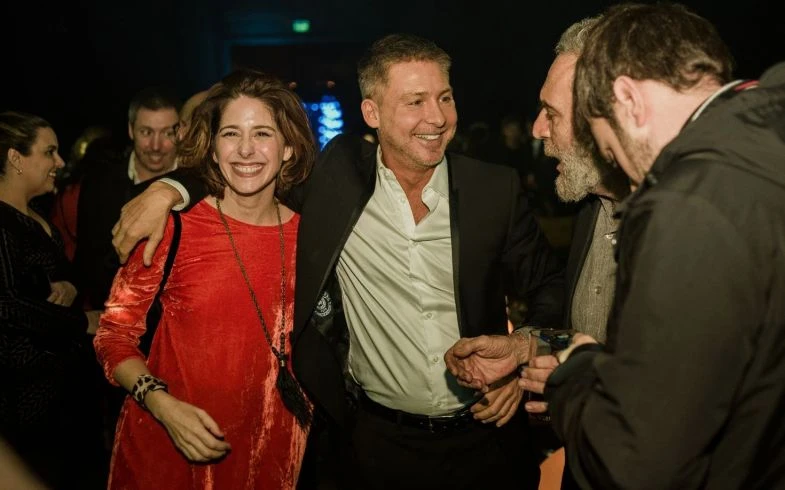 Adrián Suar junto a su primera coestrella, Laura Novoa