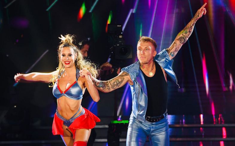 Noelia Marzol y el Polaco debutaron en el Bailando