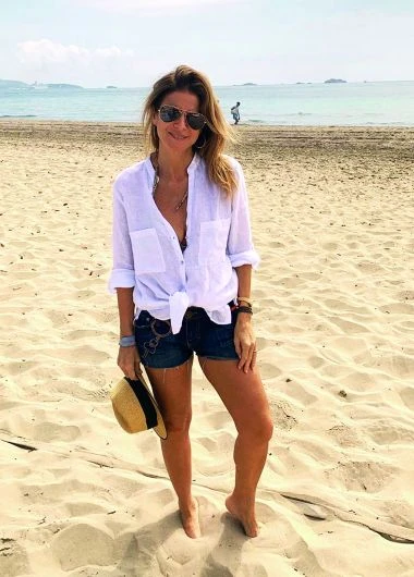Flavia de vacaciones en Ibiza