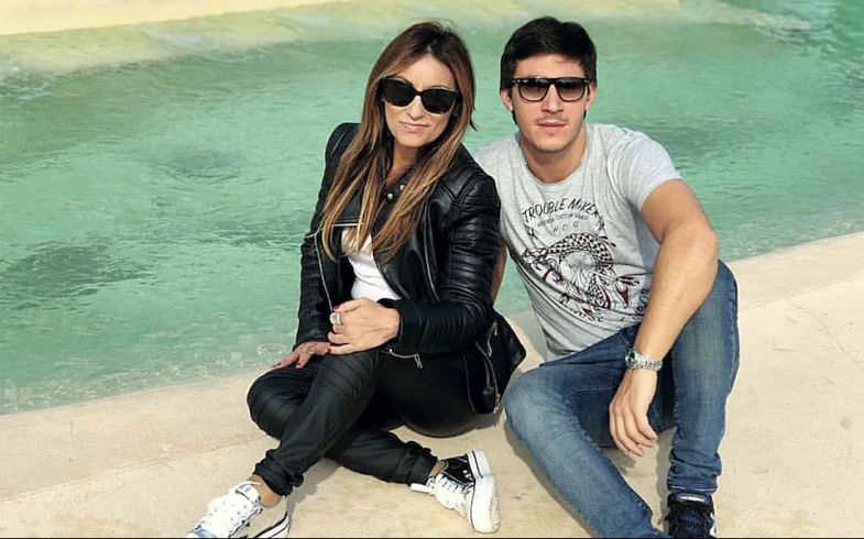 Marcela Tauro y su joven novio