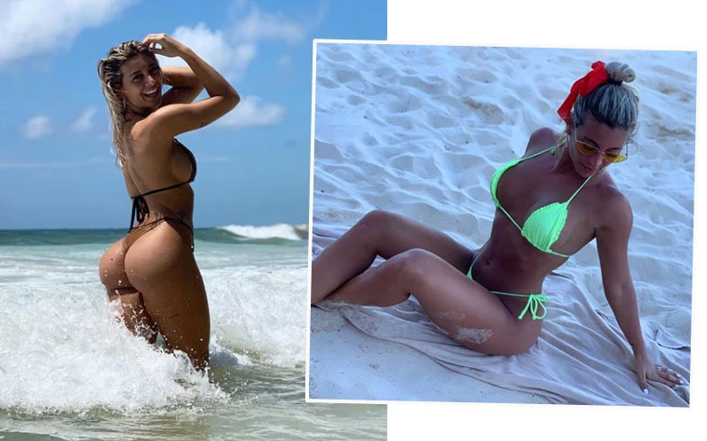 Sol Pérez pasea su lomazo por las playas de México. 