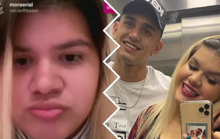 MORENA RIAL Y FACUNDO AMBROSIONI SE PELEARON DURANTE UN VIVO DE INSTAGRAM.