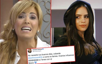 Inesperado y filoso ataque tuitero de Viviana Canosa a Sofía Morandi: "Cobarde, arrobame si tenés ovarios"