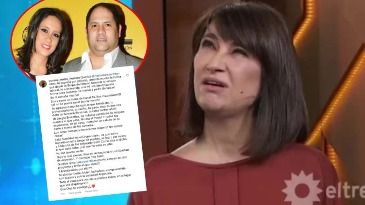 Escandaloso Posteo De La Esposa De Noble Tras Despido De Maria Laura Santillan De Telenoche No Me Guardo Nada Revista Paparazzi