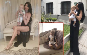 Johana Pombo presentó a su primer hijo recién bautizado: “Dante duerme conmigo todas las noches”