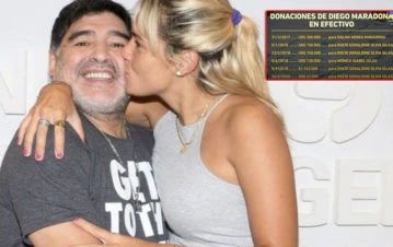 ¡Una fortuna! Se conoció la impactante cifra que Diego Maradona le donó en vida a Rocío Oliva