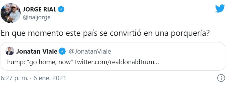 Jorge Rial se calzó los guantes y con una catarata de tuits mortales le llenó la cara de dedos a Jonatan Viale