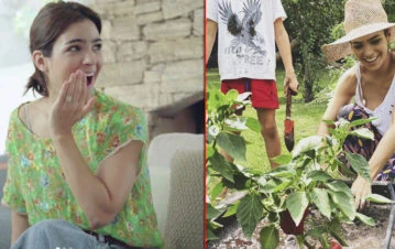 ¡Qué impresión! Agustina Cherri volvió de vacaciones y encontró el jardín invadido de arañas