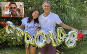 El conmovedor mensaje de la Bochi, la mujer de Sergio Lapegüe, después de que el periodista reciba el alta