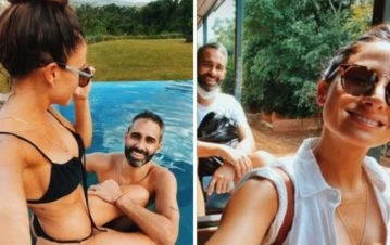 El viaje que hicieron el Pollo Álvarez y Tefi Russo para terminar de pasar su crisis de pareja