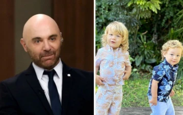 ¡A lo MasterChef! Germán Martitegui le cortó el pelo a sus hijos con la tijera de "cortar pollos" y así quedó