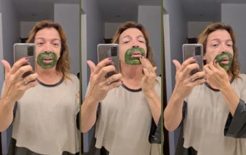 Lizy Tagliani mostró paso por paso cómo se depila el bozo pero sorprendió a todos con el increíble final: “Belleza natural”