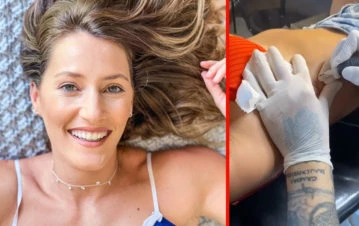 ¡Impactante! Mica Viciconte compartió el minuto a minuto de su tatuaje más íntimo: “Grabado en mi piel”