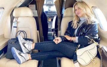 ¡Altas llantas! Wanda Nara mostró sus zapatillas de 2 millones de pesos