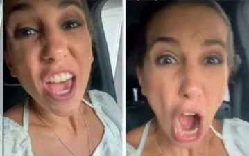 El ataque de furia de Cinthia Fernández al quedar varada por las manifestaciones piqueteras