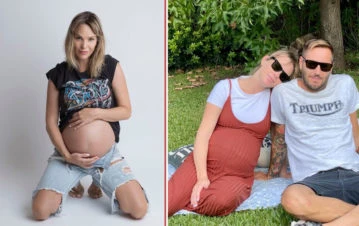 Muni Seligmann recibió el alta de la clínica y mostró por primera vez la carita de Carmela, su hijita