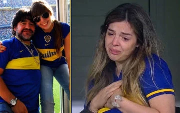 ¡Emocionante! Dalma Maradona mostró cómo es el altar con fotos de Diego que tiene en su casa