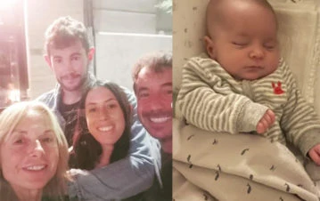 ¡Un mes sin vos! Las fotos íntimas de Tomás Allende y Félix, el hijo de Sofía Sarkany