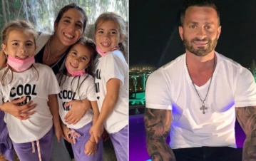 El emotivo reencuentro de Martín Baclini con las hijas de Cinthia Fernández