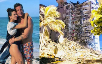 Tragedia en Miami: Nico Vázquez y Gimena Accardi estaban en el edificio que se derrumbó