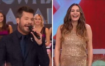 Cómo reaccionó Pampita cuando Marcelo Tinelli arriesgó el nombre de la beba en Showmatch