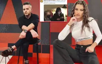 ¡Así, no! La foto de Jujuy Jiménez en el Centro Ana Frank que provocó el enojo de Angel De Brito