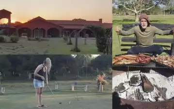 ¡Increíble! Cómo es la "canchita" de golf que Gabriel Batistuta tiene en su casa de campo en Santa Fe