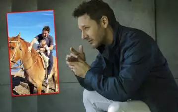 La tierna foto de Benjamín Vicuña con su hijo Amancio en medio de las montañas en la Patagonia