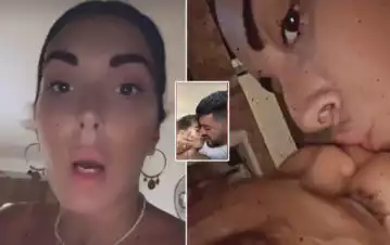 La mujer de Diego Maradona Junior bancó a su marido por darle besos en la boca a sus hijos y... ¡se filmó haciendo lo mismo!