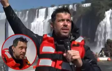 El terrible susto que vivió José Bianco en Las Cataratas del Iguazú mientras estaba al aire de TN