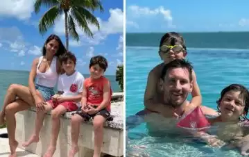 Las fotos de súper lujo de las vacaciones de Lionel Messi y su mujer en Miami
