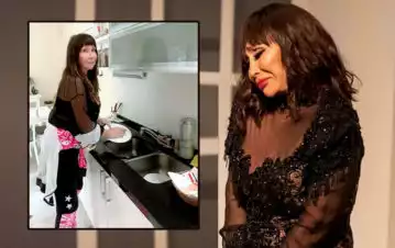 ¡No se la dejaron pasar! Moria Casán se mostró lavando los platos, pero un particular detalle llamó mucho la atención