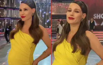A pocos días del parto, Pampita mostró la parte del cuerpo que más le duele