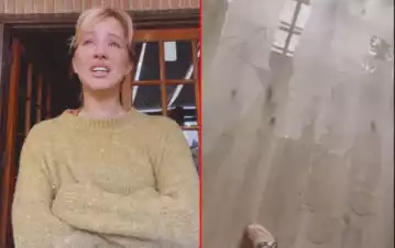 ¡Qué caos! Flor Vigna sufrió una grave rotura en su casa recién estrenada y estalló de bronca