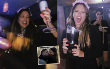 Las fotos de la despedida de soltera de Barbie Vélez por las calles de Buenos Aires