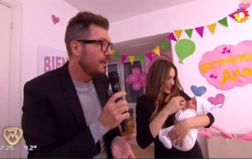 Cómo es el nuevo camarín de Pampita y Ana en Showmatch: globos, carteles y juguetes