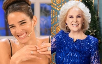¿Cuál es? Juana Viale reveló que tiene una prenda íntima con la cara de Mirtha Legrand y su frase favorita