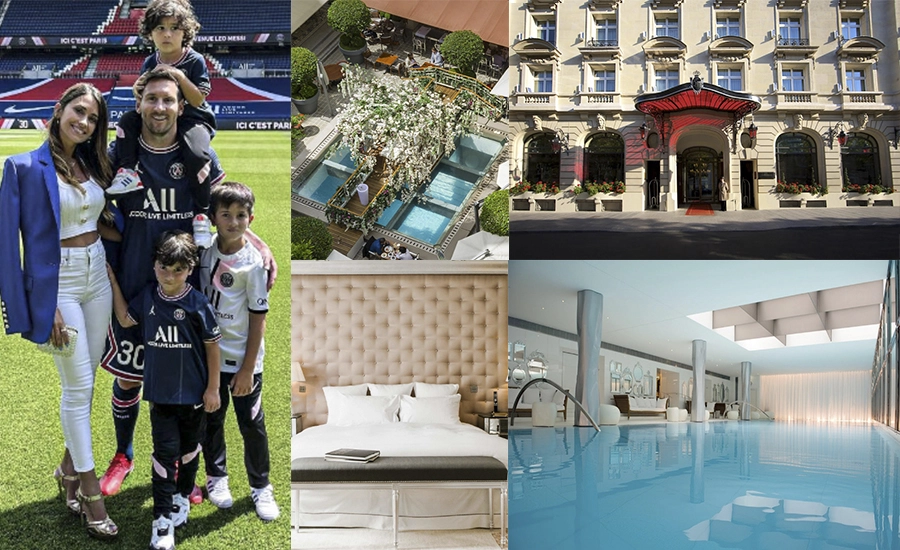 El hotel de superlujo donde viven Lio Messi y su familia en París