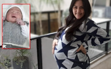 Samanta de Bake Off fue mamá y presentó a su hijo a horas de dar a luz: la primera y hermosa foto