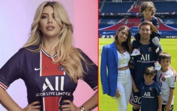 La foto que Wanda Nara posteó cuando Messi y Antonela llegaron a París y luego borró