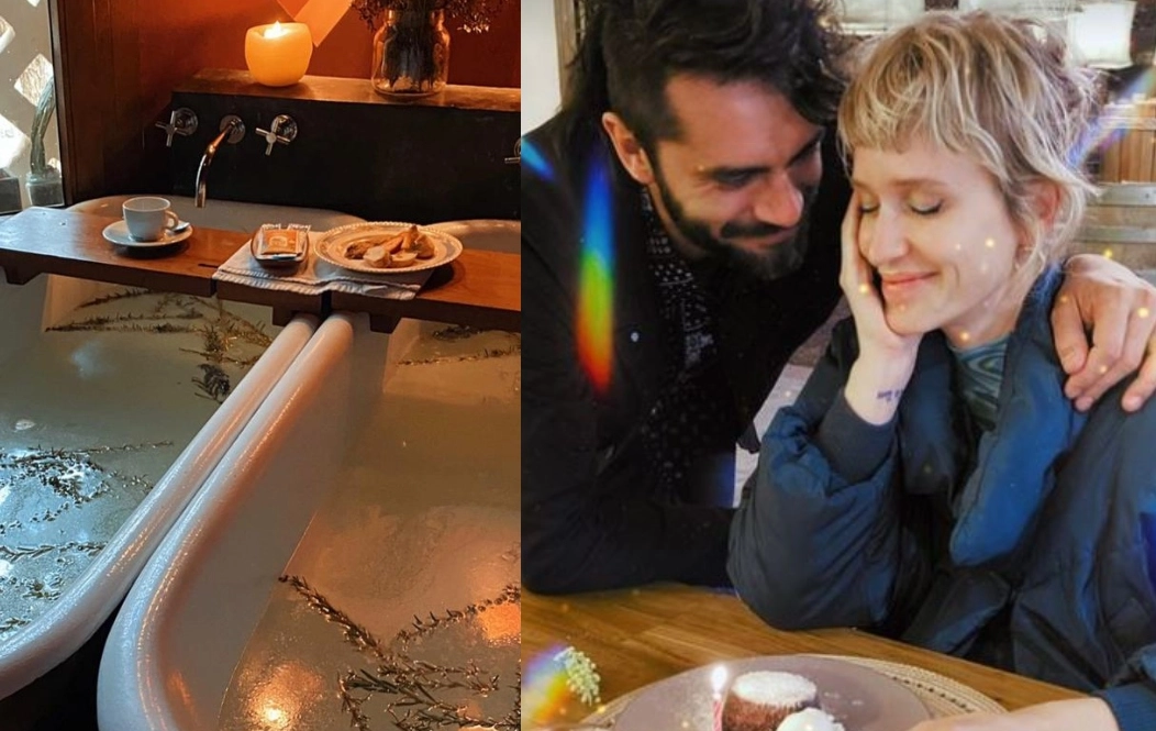 Brenda Gandini y Gonzalo Heredia tomaron un baño herbal para la luna nueva