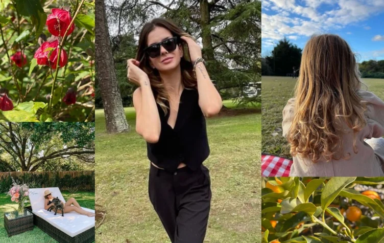 La China Suárez mostró el jardín de su casa