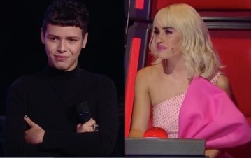 Cómo fue la charla privada que tuvo Lali Espósito con Santiago Borda, el joven agredido por su pareja, al reencontrarse en La Voz