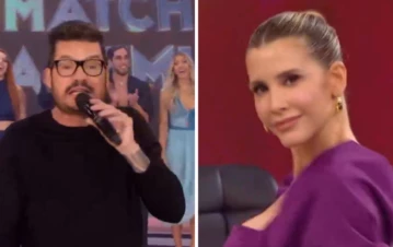 Guillermina Valdés le cortó el rostro en vivo a Marcelo Tinelli