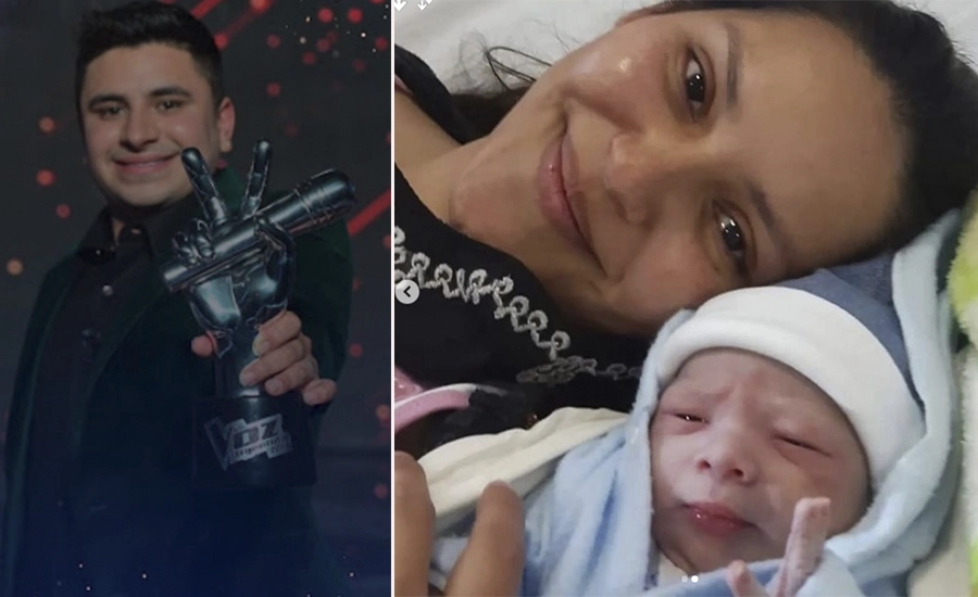 Francisco Benítez fue papá un día después de ganar La Voz Argentina