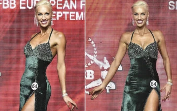 Las impactantes fotos de Ingrid Grudke en el campeonato de fisicoculturismo de Arnold Schwarzenegger